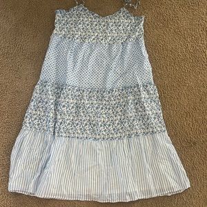 J.Crew Women’s dress size L. Worn one time. Ties at shoulders